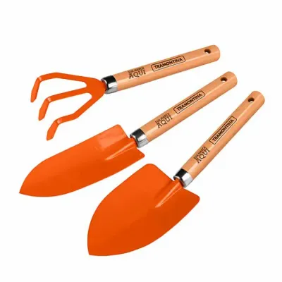 Conjunto Para Jardim Cabo Madeira 3pcs Tramontina