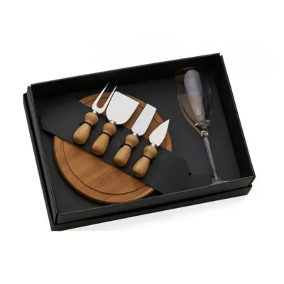 Conjunto Para Queijo Com Tabua 6 Pecas