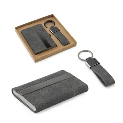 Conjunto Porta Cartoes e Chaveiro Vaughn