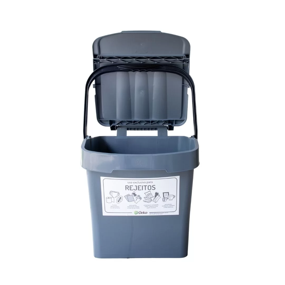 Contentor Urba 30 L – Rejeitos (Cinza)