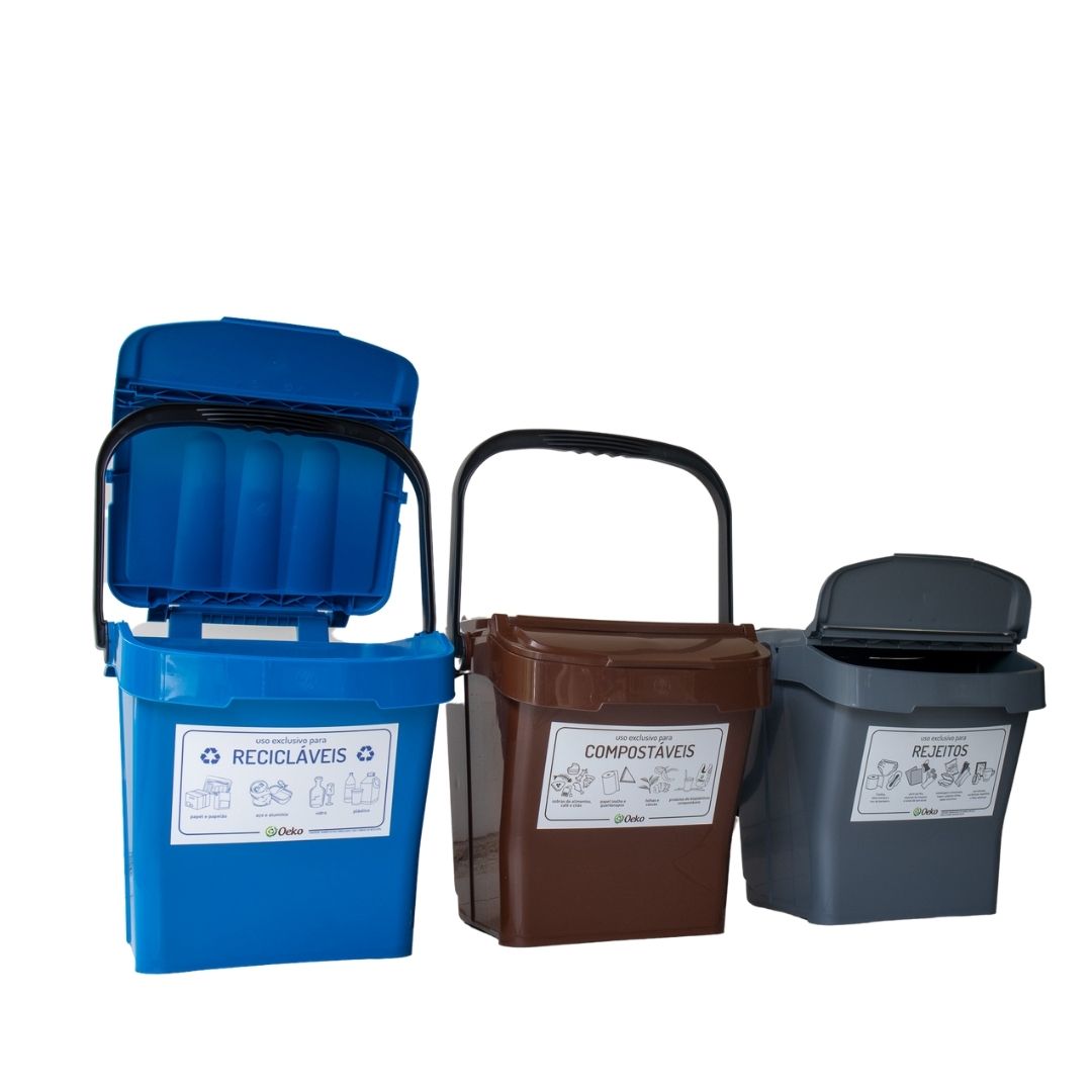 Contentores Urba 30 L – Conjunto 3 Frações