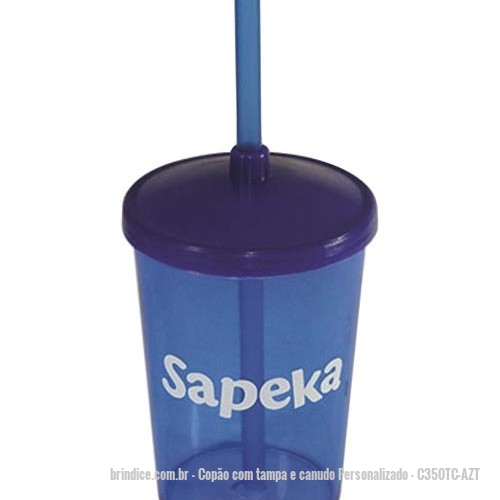 Copao Com Tampa E Canudo Personalizado