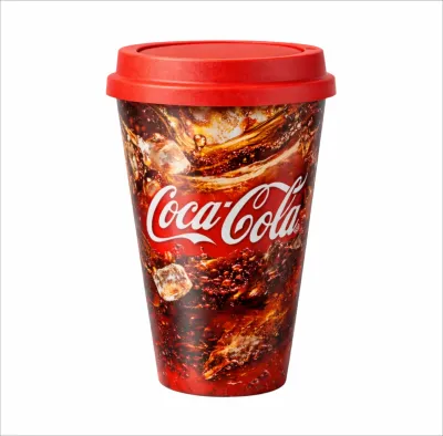 Copo 450 ml Com Tampa de Cafe in Mold Label