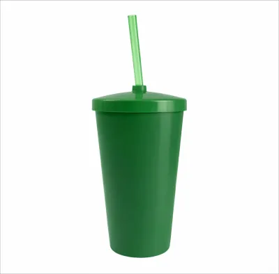 COPO 550 ML COM TAMPA E CANUDO 1