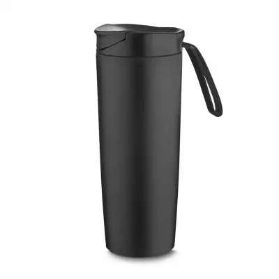 Copo Antiqueda 500ml Personalizado Com Parede Dupla e Tampa