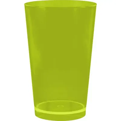 Copo Cancun Cristal Amarelo Neon 320ml Plastico