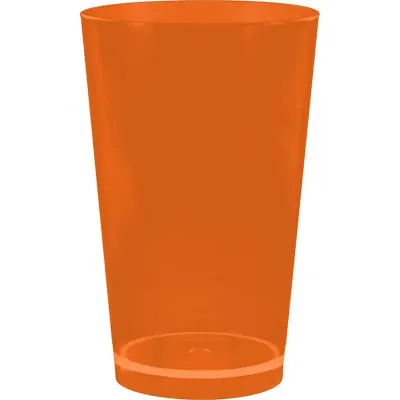 Copo Cancun Cristal Laranja Neon 320ml Plastico