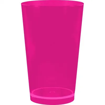 Copo Cancun Cristal Rosa Neon 320ml Plastico