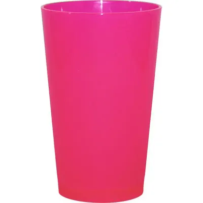 Copo Cancun Rosa Neon 320ml Plastico Premium