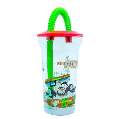Copo Capacidade 400 ml Com Canudo Sanfonado