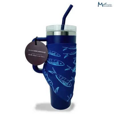 Copo Com Lenco e Etiqueta Personalizados Mb988