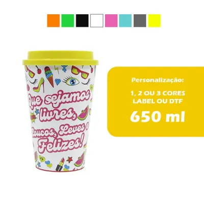 Copo Com Tampa