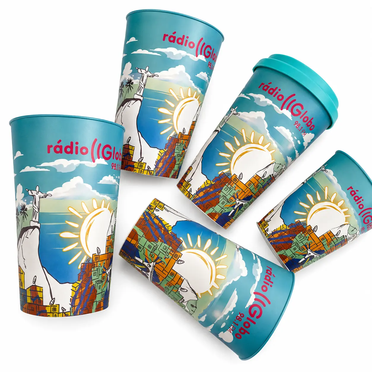 Copo com Tampa Personalizável