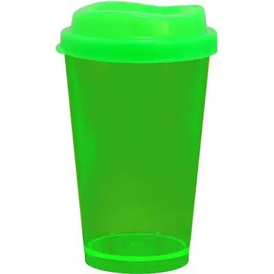 Copo Cristal Mug Verde Neon 320ml Plastico