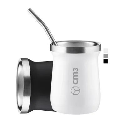 Copo Cuia Metal Termico Com Bomba 250ml Personalizado