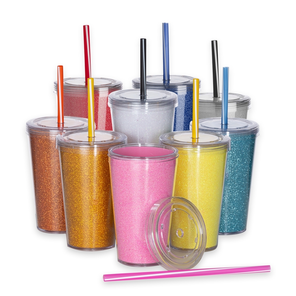 Copo de Acrílico 550ml com Canudo Personalizado — foto 2