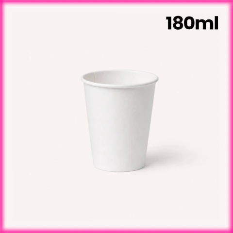 Copo de Papel Descartável Biodegradável 180ml