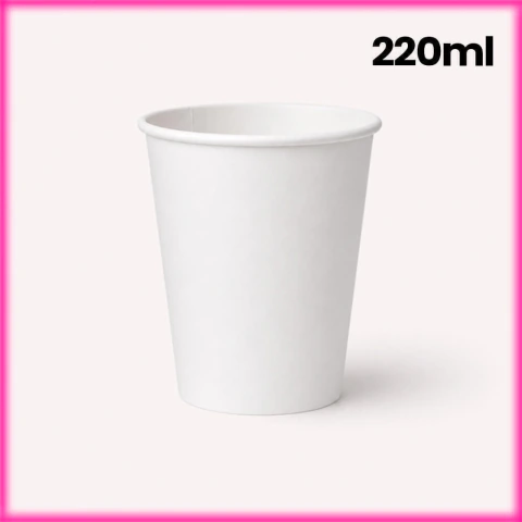 Copo de Papel Descartável Biodegradável 220ml