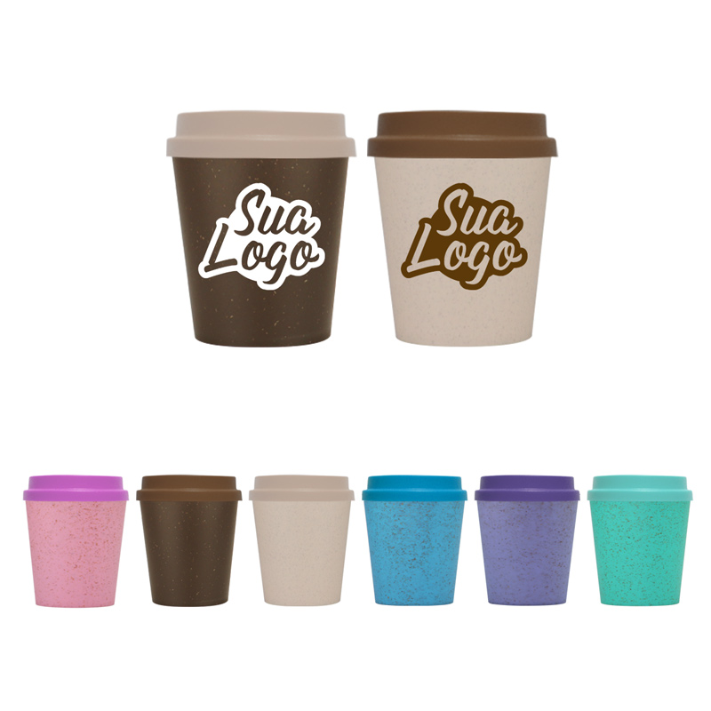 Copo ECO fibra com tampa bucks 250 ml