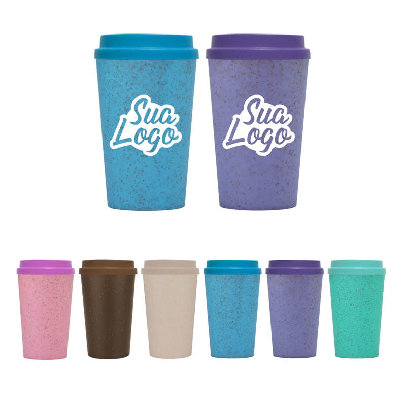 Copo ECO fibra com tampa bucks 400 ml