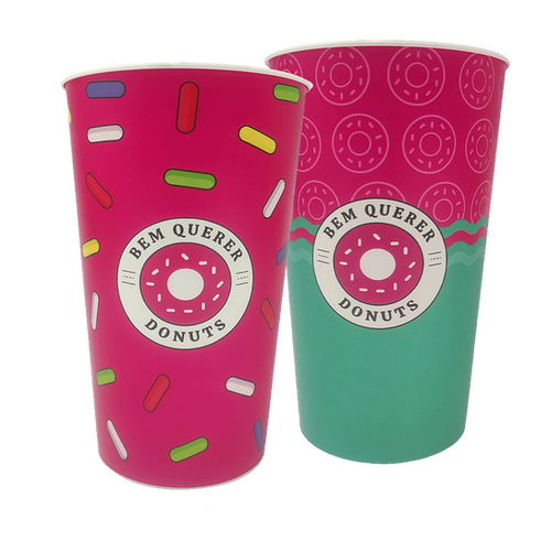 Copo Ecológico 900ml Personalizado com Rótulo In-Mold-Label