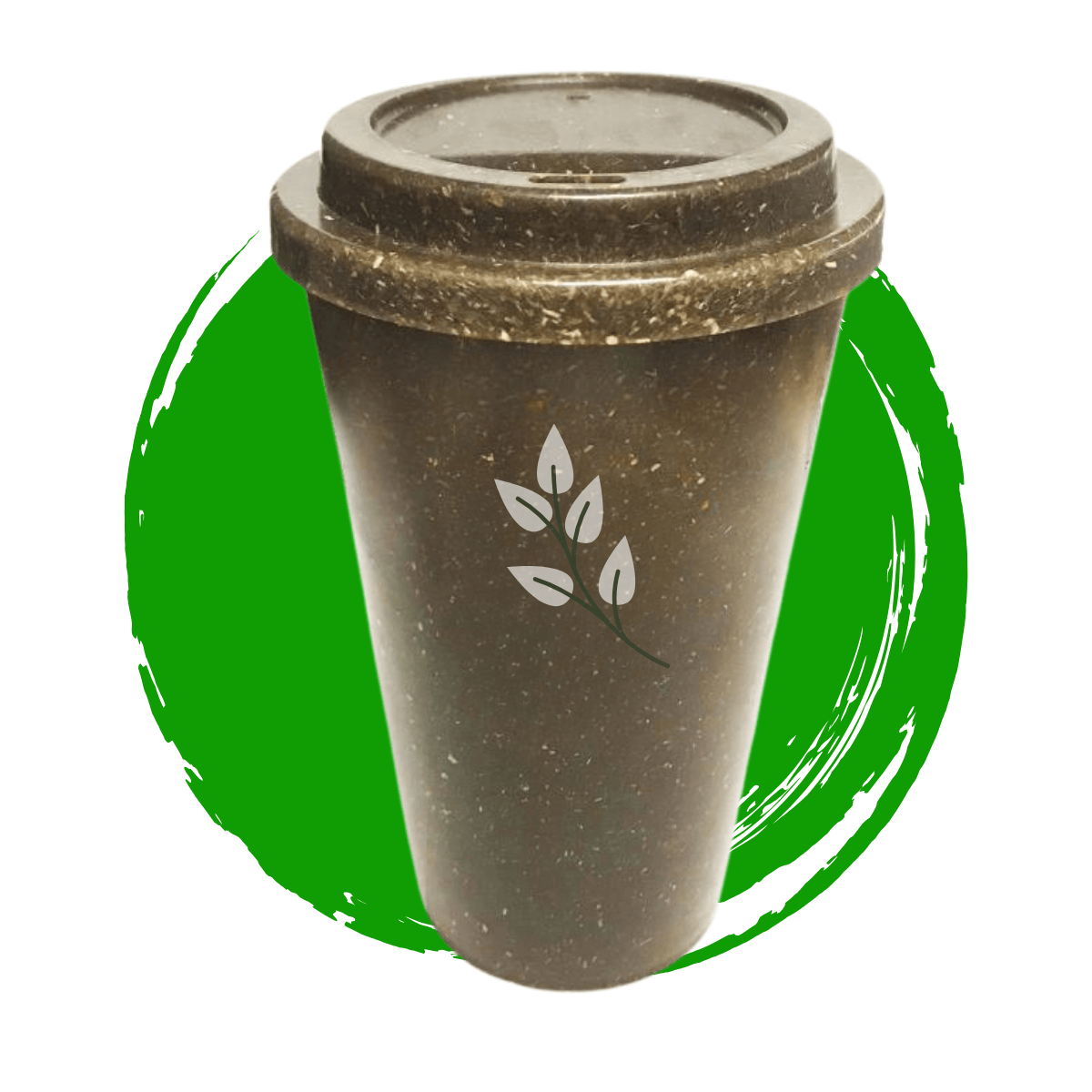 Copo Ecológico de Fibra de Coco com Tampa | 500 ml