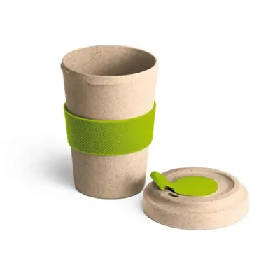 Copo em Fibra de Bambu Com Fechamento na Tampa
