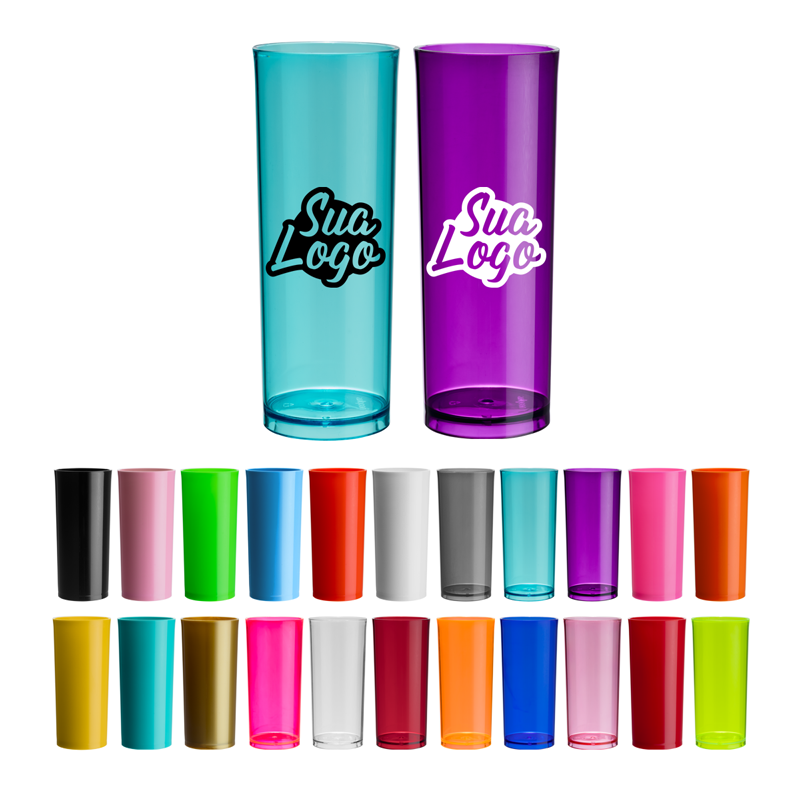 Copo long drink acrílico 330 ml - Light