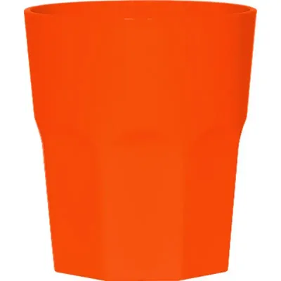 Copo Mini Roma Alaranjado 300ml Plastico Premium