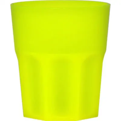 Copo Mini Roma Amarelo Neon Plastico Premium