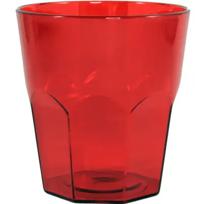 Copo Mini Roma Cristal Vermelho 300ml Plastico
