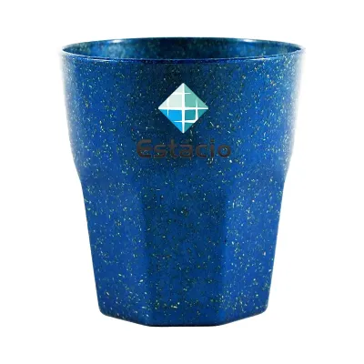 Copo Mini Roma Fibra Madeira Greencolors Azul 300ml
