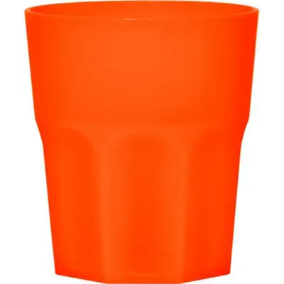 Copo Mini Roma Laranja Neon Plastico Premium