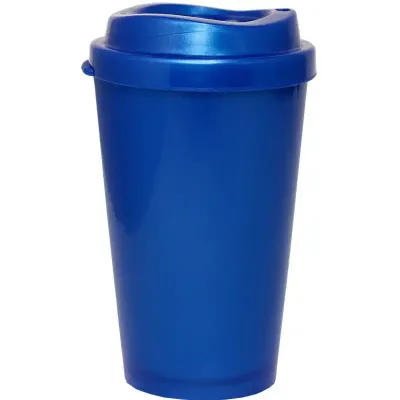 Copo Mug Azul 320ml Plastico Premium