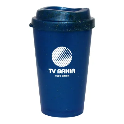Copo Mug Fibra Madeira Greencolors Azul 320ml