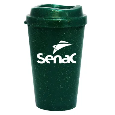 Copo Mug Fibra Madeira Greencolors Verde 320ml