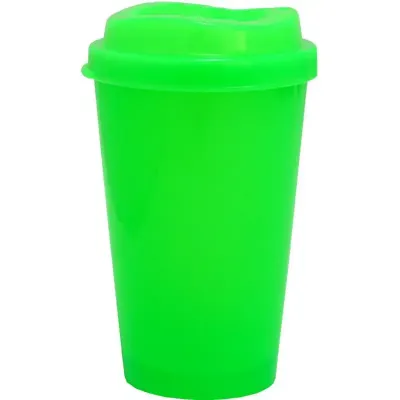 Copo Mug Verde Neon 320ml Plastico Premium