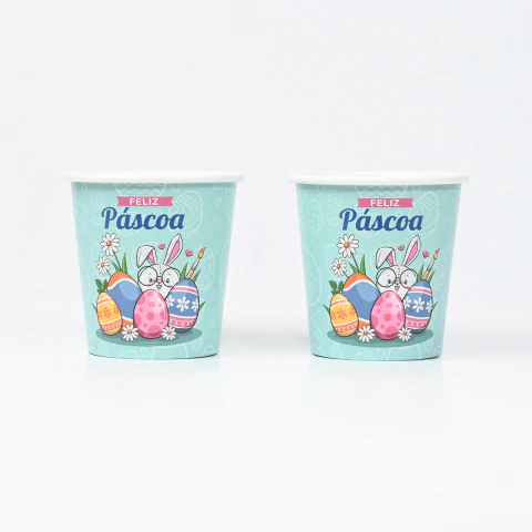 Copo Personalizado SHOPEE 100ml - PÁSCOA 2026 - 100 unidades