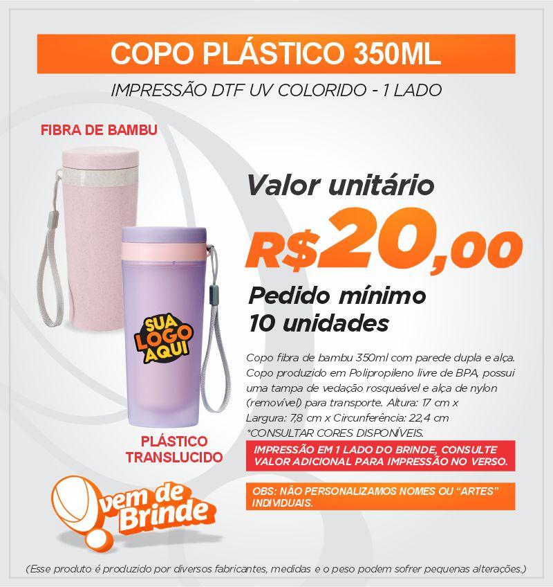 Copo Plástico 350ML
