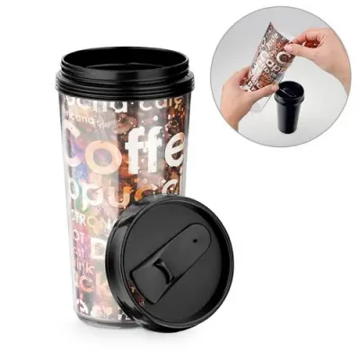 Copo Plastico Personalizado Com Tampa e 520ml