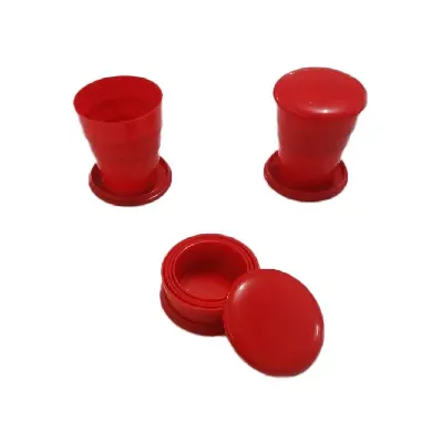 Copo retrátil vermelho