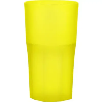 Copo Roma Amarelo Neon 360ml Plastico Premium