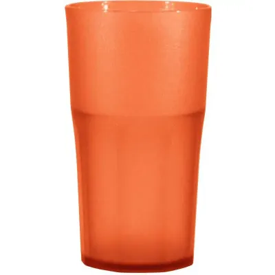 Copo Roma Cristal Laranja Neon 370ml Plastico