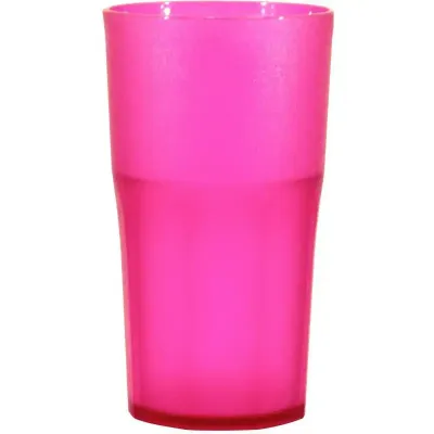 Copo Roma Cristal Rosa Neon 370ml Plastico