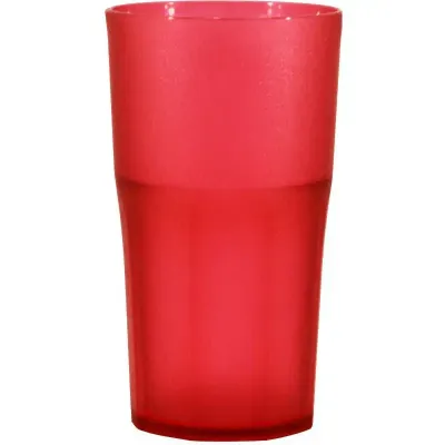 Copo Roma Cristal Vermelho 370ml Plastico
