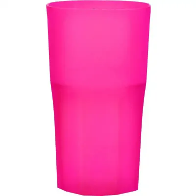 Copo Roma Rosa Neon 360ml Plastico Premium