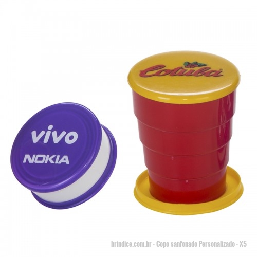 Copo Sanfonado Personalizado
