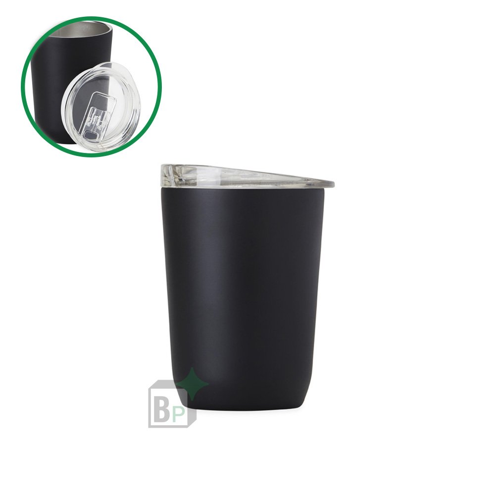 Copo Térmico 350ml Preto Personalizado