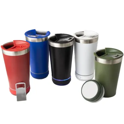 Copo Termico 400ml Com Caixa de Som