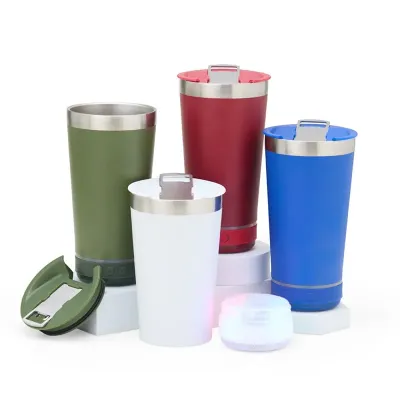 Copo Termico 400ml Com Caixa de Som